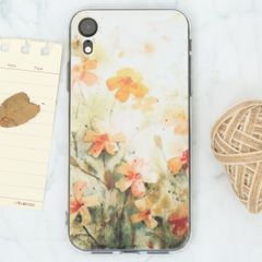  Ốp lưng iPhone XR Nhựa dẻo solid in hình COSANO SR171106 Hoa vàng 