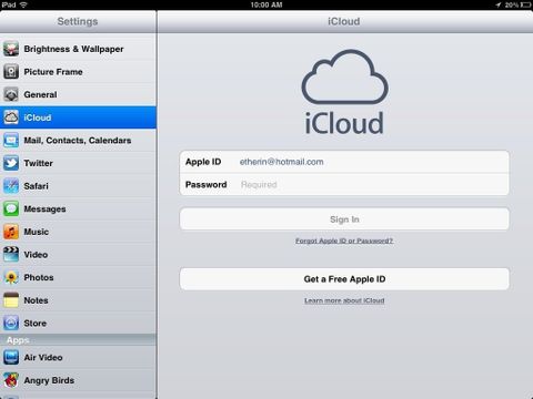 Mở Icloud Ipad Air Lấy Liền