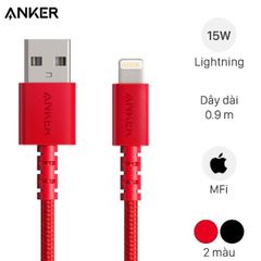  Cáp Lightning MFI 0.9m Anker Select+ A8012 