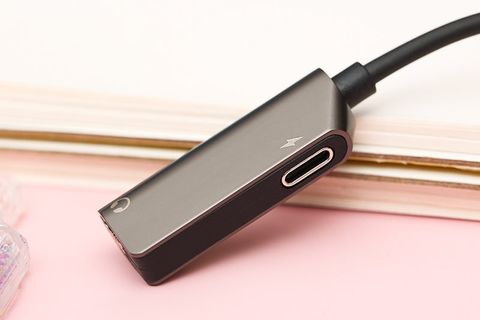 Cáp chuyển đổi 2 cổng lightning sang 3.5mm - lightning Xmobile TS-E123 Xám