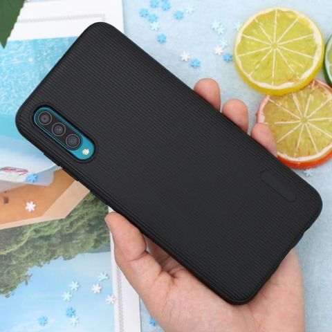 Ốp lưng Galaxy A50/A50s Nhựa dẻo Line Pattern TPU COSANO Đen