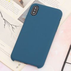  Ốp lưng iPhone X/Xs nhựa dẻo LIQUID SILICONE B JM Lục lam 