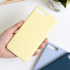  Ốp lưng iPhone 7/8+ nhựa dẻo LIQUID SILICONE B JM Vàng dịu 