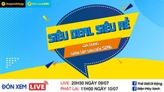  Livestream sale sập sàn: Dưới 500k đã có ngay bếp ga đôi Sunhouse xịn sò, tậu luôn máy lọc không khí sang trọng giảm liền 50% 