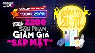 Livestream giảm sốc 29/11: Đồng hồ Fossill giảm tới 70%, đồ gia dụng giảm đến nửa giá,... tranh thủ săn ngay bạn nhé