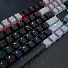  BÀN PHÍM CƠ GAMING SPARTAN TC3218 BLACK GRAY (BLUE SWITCH LED RAINBOW) 