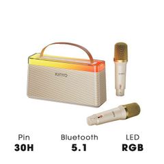  Loa karaoke mini RGB Bluetooth KINYO C10 20W 