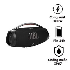  Loa JBL Boombox 3, Pin 24h, Công Suất 112W (Chế Độ Pin), IP67, Bluetooth 5.3, AUX, USB A, PartyBoost 