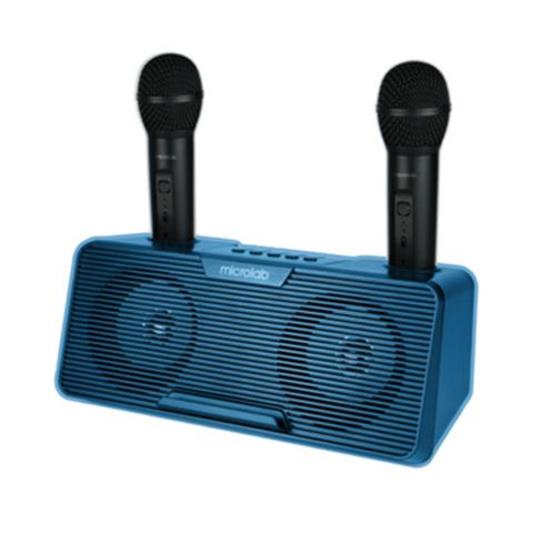 Loa Bluetooth Microlab Ktv100 (karaoke, Kèm 2 Mic Không Dây)
