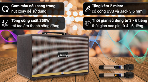 Loa Karaoke Xách Tay Jammy N2070k 350w