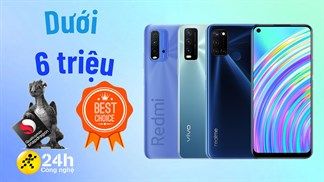 TOP 5 smartphone chip Snapdragon dưới 6 triệu đáng mua tại TTBH, chiến game cực sướng với màn hình lớn và viên pin trâu