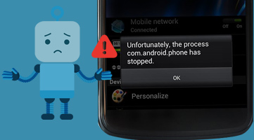 Lỗi com.android.phone dừng lại