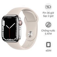  Apple Watch Series 7 LTE 41mm viền thép 