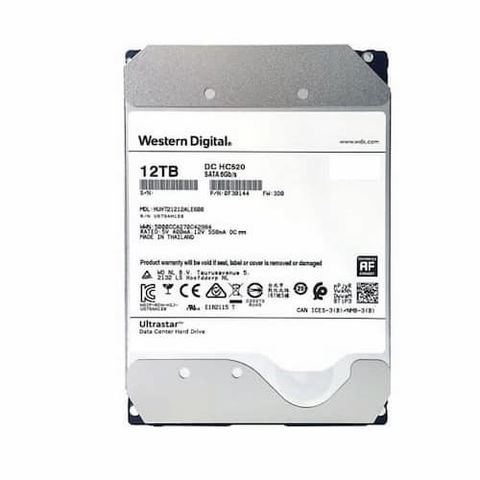 Ổ Cứng Hdd Wd Ultrastar 12tb Dc Hc520 Huh721212ale600