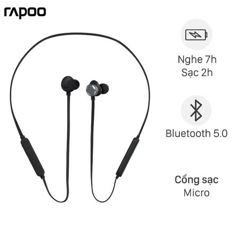 Tai nghe Bluetooth Rapoo S150 Đen