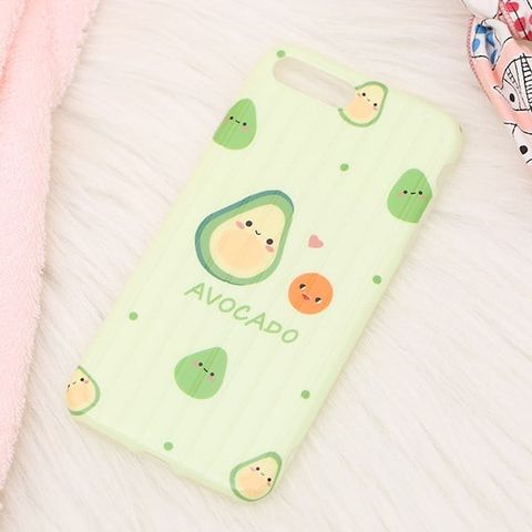 Ốp lưng iPhone 7 Plus/ 8 Plus Nhựa dẻo Glossy IMD Luggage OSMIA CKTG190602 Quả bơ
