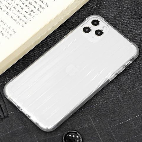 Ốp lưng iPhone 11 Pro Max Nhựa dẻo Luggage Nake Slim JM Nude