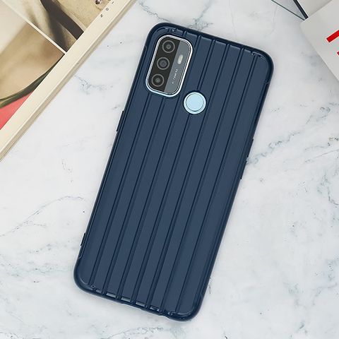 Ốp lưng Oppo A53 nhựa dẻo Luggage TPU COSANO Xanh đậm