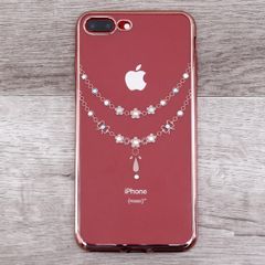  Ốp lưng iPhone 7 Plus - 8 Plus nhựa dẻo electroplate with diamond OSMIA CK170802 