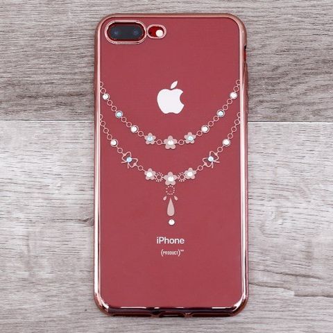 Ốp lưng iPhone 7 Plus - 8 Plus nhựa dẻo electroplate with diamond OSMIA CK170802