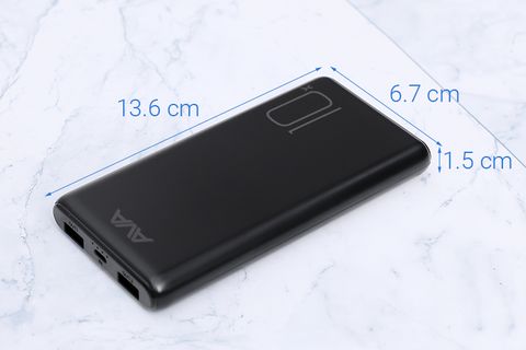 Pin sạc dự phòng Polymer 10000mAh AVA PJ JP196 Đen