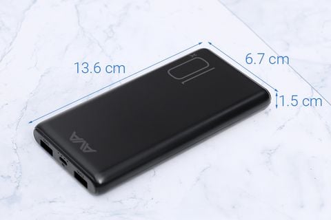 Pin sạc dự phòng Polymer 10000mAh AVA PJ JP196 Trắng