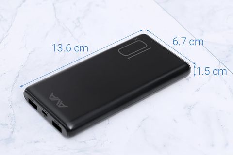 Pin sạc dự phòng Polymer 10000mAh AVA PJ JP196 Đen
