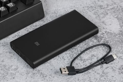 Pin sạc dự phòng Polymer 10000mAh không dây Type C Xiaomi Mi Essential Đen