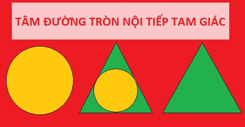 Lý thuyết và bài tập về tâm đường tròn nội tiếp tam giác cực chi tiết