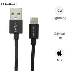  Cáp Lightning MFI 1 m Mbest DS641-WB Đen 