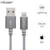 Cáp Lightning MFI 1m Mbest DS949-WB Xám