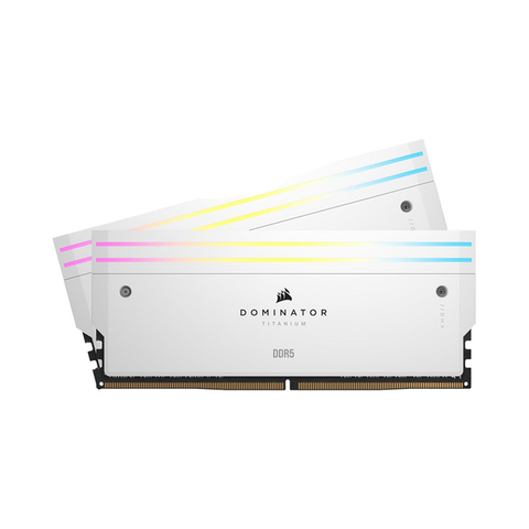 RAM Corsair Dominator Titanium White 64GB (2x32GB) RGB 6000 DDR5 (CMP64GX5M2B6000C30W)