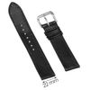 Dây da đồng hồ DVM1K1 Đen size 22mm