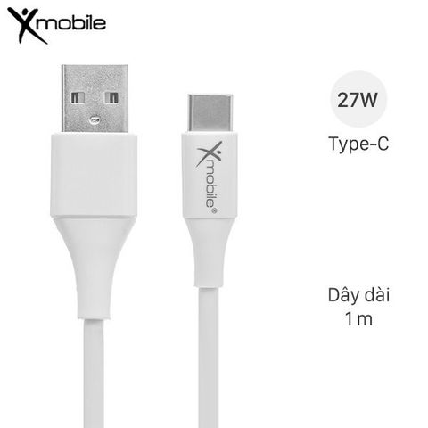 Cáp Type C 1m Xmobile TC27-1000 Trắng