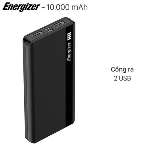 Pin sạc dự phòng Polymer 10.000mAh Type C Energizer UE10054BK Đen