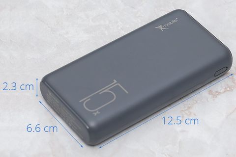 Pin sạc dự phòng Polymer 15000mAh Type C Xmobile PJ JP200 Xám