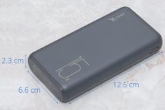  Pin sạc dự phòng Polymer 15000mAh Type C Xmobile PJ JP200 Xám 