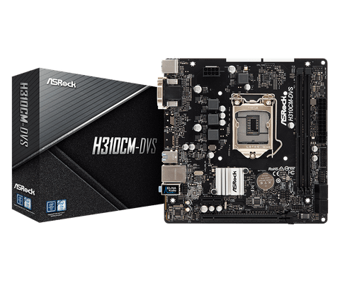 Mainboad Asrock H310cm-dvs Ddr4 (Vga, Dvi) (Intel)