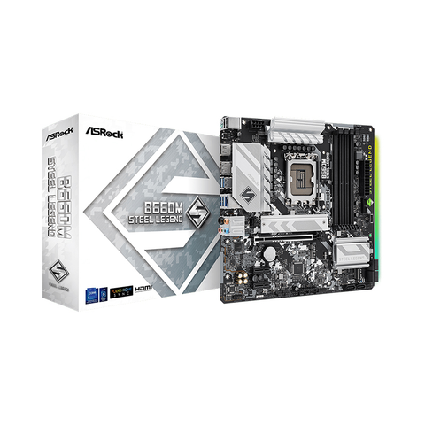 Mainboard ASRock B660M Steel Legend (Intel B660, Socket 1700, M-ATX, 4 khe RAM DDR4)