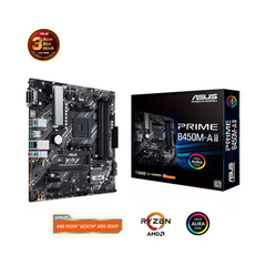  Mainboard Asus PRIME B450M-A II (Intel B450, Socket AM4, mATX, 4 khe RAM DDR4) 