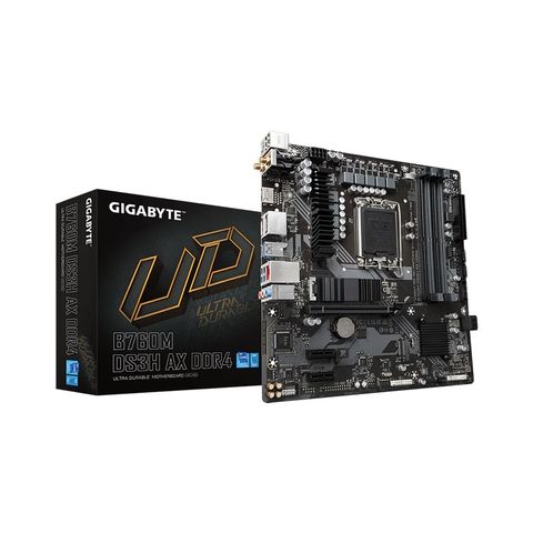 Mainboard Gigabyte B760M DS3H AX DDR4 (Intel B760, Socket LGA1700, M-ATX, 4 khe RAM DDR4)