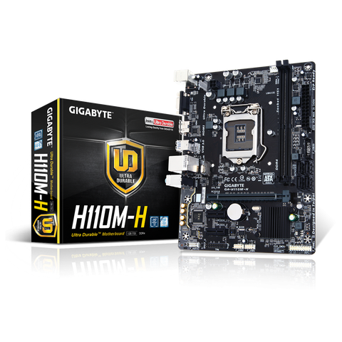 Mainboard GIGABYTE H110M-H – LGA115