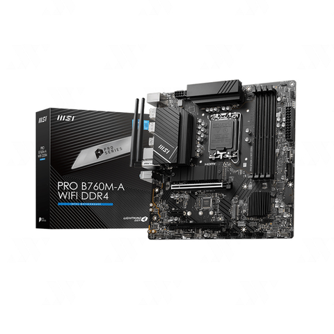 Mainboard MSI PRO B760M-A WIFI DDR4 (Intel B760, Socket LGA1700, mATX, 4 khe RAM DDR4)