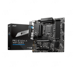  Mainboard MSI PRO B760M-A WIFI DDR4 (Intel B760, Socket LGA1700, mATX, 4 khe RAM DDR4) 