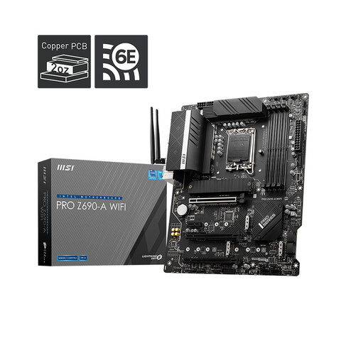Mainboard MSI PRO Z690-A WIFI (Intel Z690, Socket 1700, ATX, 4 khe RAM DDR5)