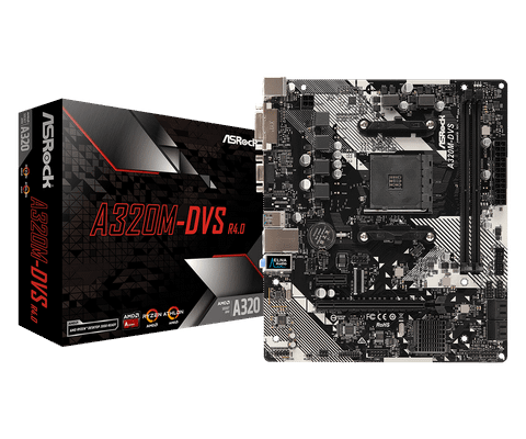 Mainboard Asrock A320m-dvs R4.0 (90-mbx90m0-a0uayz) (amd)