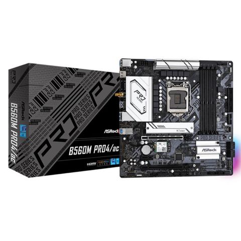 Mainboard Asrock B560m Pro4/ac- Socket 1200