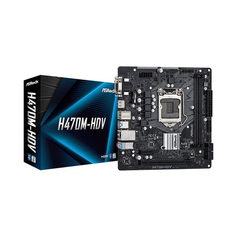 Mainboard Asrock H470m-hdv (intel H470, Socket 1200)