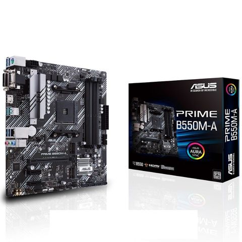 Mainboard Asus Prime B550m-a (amd B550, Socket Am4,m- Atx, 4 Khe)