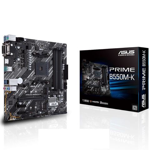 Mainboard Asus Prime B550m-k (amd B550, Socket Am4,m- Atx, 4 Khe)